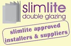 This is a logo about slimlite glass